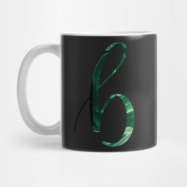 B initial cursive by LFariaDesign